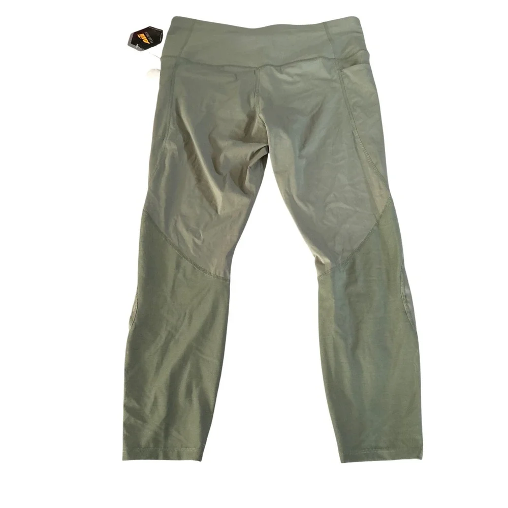 Avia Flex-Tech 7/8 Length Legging Womens Size XL (16/18) Green High Compression - Picture 4 of 5